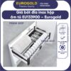 Giá bát đĩa inox hộp âm tủ ray giảm chấn EU133900 Eurogold