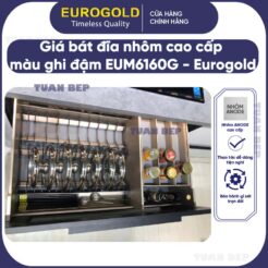 Giá xoong nồi bát đĩa nhôm màu ghi EUM6160G Eurogold