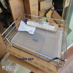Giá xoong nồi inox 304 gắn cánh âm tủ EP90B Eurogold 2