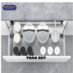 Giá xoong nồi inox hộp 2 lớp đáy gắn cánh EU130900 Eurogold 1