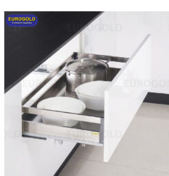 Giá xoong nồi inox hộp 2 lớp đáy gắn cánh EU130900 Eurogold 2