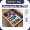 Khay chia thìa dĩa nhựa cao cấp et600 eurogold