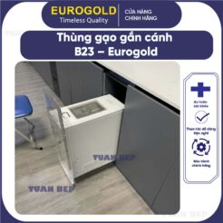 Thùng gạo gắn cánh âm tủ B23 Eurogold