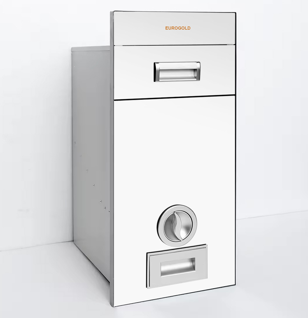 Thùng gạo mặt gương màu bạc C260 Eurogold 1
