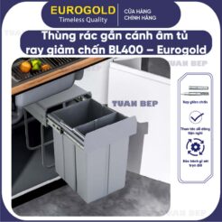 Thùng rác gắn cánh âm tủ BL400 Eurogold