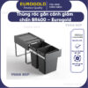 Thùng rác gắn cánh giảm chấn BR400 Eurogold