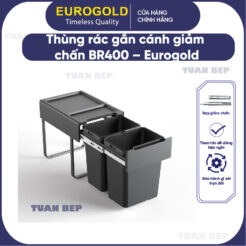 Thùng rác gắn cánh giảm chấn BR400 Eurogold