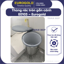 Thùng rác tròn gắn cánh E0103 Eurogold