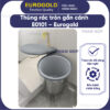Thùng rác tròn gắn cánh E0101 Eurogold