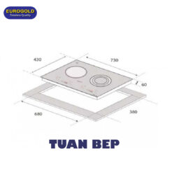 Bếp điện từ đôi EUH2110 Eurogold 3