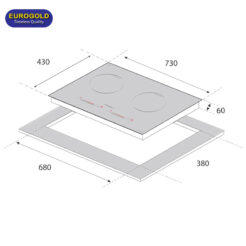 Bếp từ đôi EUH1133 Eurogold 3