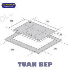 Bếp từ đôi EUH2288 Eurogold 2