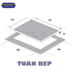 Bếp từ đôi EUH6800 Eurogold 2