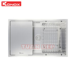 Chậu rửa bát 1 hố chống xước Konox KN7044SU Dekor