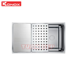 Chậu rửa bát 1 hố chống xước Konox KN7644SU Dekor