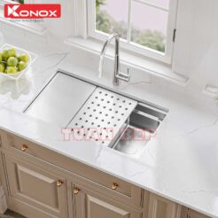 Chậu rửa bát 1 hố chống xước Konox KN7644SU Dekor 3