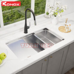 Chậu rửa bát 1 hố chống xước Konox KN8146SU Dekor 3