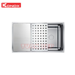 Chậu rửa bát 1 hố chống xước Konox KN8644SU Dekor
