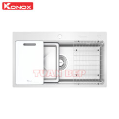 Chậu rửa bát 1 hố chống xước Konox KN8751TS Dekor