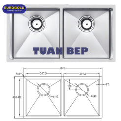 Chậu rửa bát chống xước EUC28746EB Eurogold 1