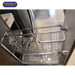 Giá dao thớt inox mờ 304 nan dẹt EP30 Eurogold 1