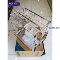 Giá dao thớt inox mờ 304 nan dẹt EP40F Eurogold 1