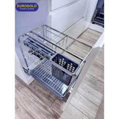 Giá dao thớt inox mờ 304 nan dẹt EP40 Eurogold 3