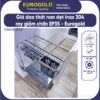Giá dao thớt inox mờ 304 nan dẹt EP35 Eurogold
