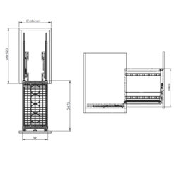 Giá gia vị nan vuông inox 304 ERO30440B Eurogold