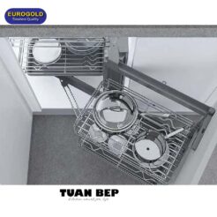Giá góc liên hoàn inox 304 nan Oval EPV102 phải Eurogold 2