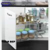 Giá liên hoàn inox ray giảm chấn EP101 trái Eurogold