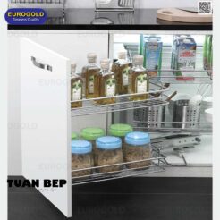 Giá liên hoàn inox ray giảm chấn EP101 trái Eurogold