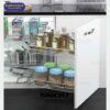 Giá liên hoàn inox ray giảm chấn EP102 phải Eurogold