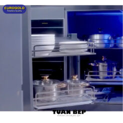 Giá liên hoàn nan inox 304 ray giảm chấn EPSL101 trái Eurogold 1