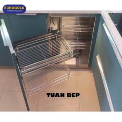Giá liên hoàn nan inox 304 ray giảm chấn EPSL101 trái Eurogold 3