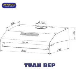 Máy hút mùi âm tủ EUH04170 Eurogold 1