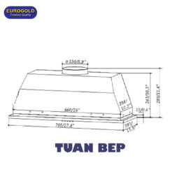 Máy hút mùi âm tủ EUH1070A Eurogold 2