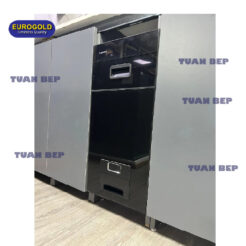 Thùng gạo gương nút nhấn màu đen GC300B Eurogold 1