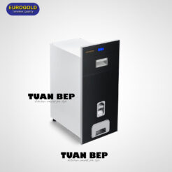 Thùng gạo mặt gương màu đen điện tử B311 Eurogold 1