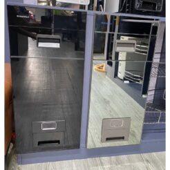 Thùng gạo mặt gương nút nhấn màu bạc CB300S Eurogold 1