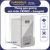 Thùng gạo mặt gương nút nhấn màu bạc CB300S Eurogold