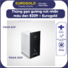 Thùng gạo mặt gương nút nhấn màu đen B309 Eurogold