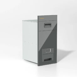 Thùng gạo mặt gương nút nhấn màu ghi CB300G Eurogold 2