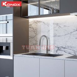 Vòi rửa bát dây rút Venice Gun Metal 2