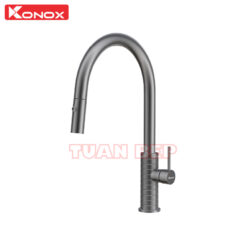 Vòi rửa bát dây rút Venice Gun Metal