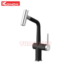 Vòi rửa bát dây rút Volta Black