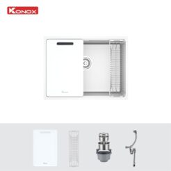 Chậu rửa bát 1 hố bề mặt mịn TARI 6448SM 2
